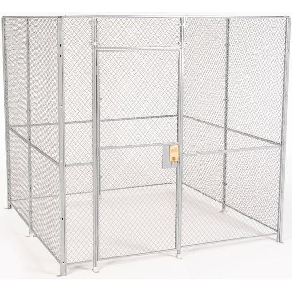 Fordlogan By Spaceguard 4 Wall, Wire Partition Cage, 8 X 8, 8Ft High, No Top FL4H080808 - main